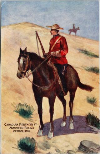 Canadian North West Mounted Police Nwmp Mountie Postcard G52
