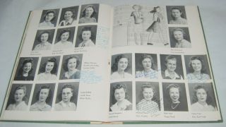 Vintage Halcyon All Girls High School 1942 Yearbook Book Atlanta Georgia Signed