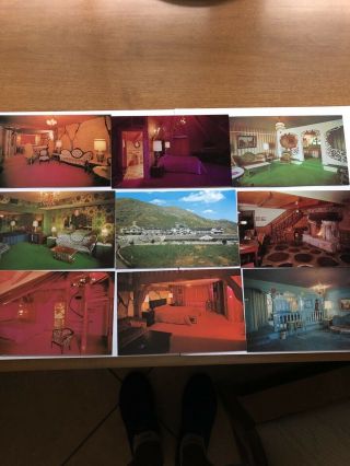Kitschy Madonna Inn,  Set Of 9 San Luis Obispo,  California Postcard Not Posted