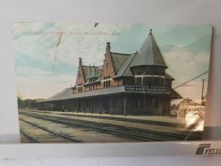 1911 Council Bluffs,  Ia Passenger Station,  Chicago And Northwestern Railway Iowa