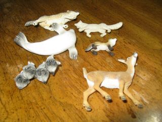 Schleich Assorted Wildlife Figures Penguin Babies Wolf Fox Deer Seal 3