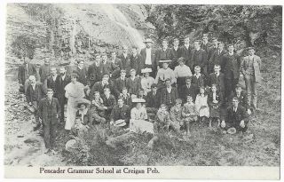 Early Postcard Pencader Grammar School At Creigan Peb Wales 1900s