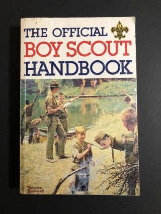 The Official Boy Scout Handbook 1984 Norman Rockwell Cover