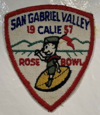Boy Scout San Gabriel Valley Council 1957 National Jamboree Jsp/ Csp (2 - 13)