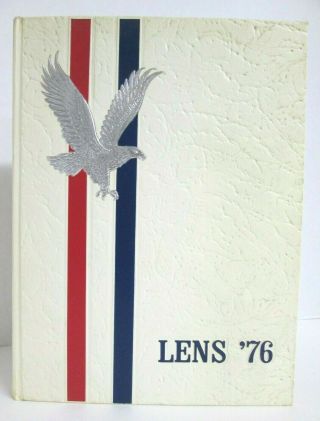 Lens 1976 Yearbook Maine East High School Park Ridge,  Il W/bicentennial Salute
