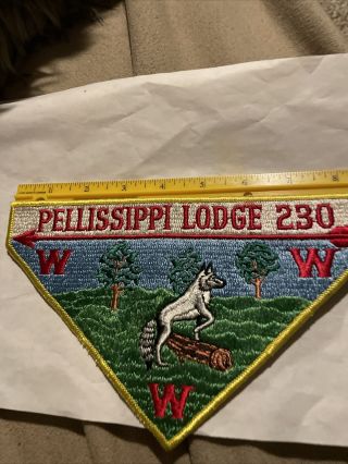Pellissippi Lodge 230 Oa Large Jacket Patch Order Of The Arrow Www Bsa 8.  5 By 5