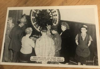 Vintage Boulder Club Las Vegas Casino Postcard Post Card