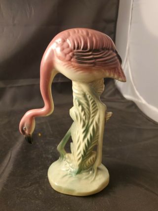 Vintage Ceramic Pink Flamingo Figurine Mid Century.