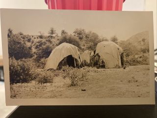 Vintage Rppc Apache Indian Camp Roosevelt Arizona Postcard