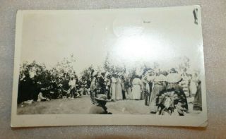 Indians At Poplar Mt Rppc Postcard Montana Postmarked 1923 To Cory Indiana