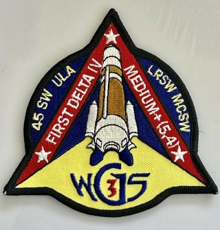 Ula Atlas V Wgs - 3 Rocket Launch Vehicle Mission Patch 4”