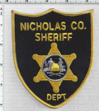 Nicholas County Sheriff Dept.  (west Virginia) 1st Issue Shoulder Patch