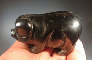 2.  3 " Gorgeous Natural Hematite Crystal Carving Pig,  Gift 0319