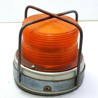 Vintage Federal Signal Corp Amber Rotating Light Model 651 Plus -