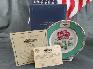Woodmere White House China 7½ " Dessert Plate With & Numbered For James Polk