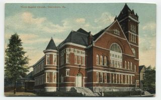 Ky Third Baptist Church Owensboro Kentucky 1911 Daviess County Postcard