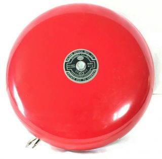 10 " Vintage Ademco School Bell Or Fire Alarm - 6v Or 12v Model W.  F 10