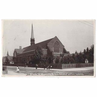 Little Ilford St Michael & All Saints Church,  Newham,  Rp Postcard 1912