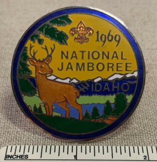 Nos Vintage 1969 National Jamboree Boy Scout Neckerchief Slide Bsa Idaho Jambo