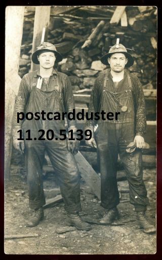 5139 - Northern Ontario 1910s Miners.  Real Photo Postcard