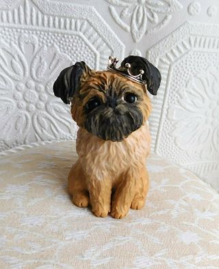 Brussels Griffon Royal Puppy Sculpture Furever Clay By Raquel