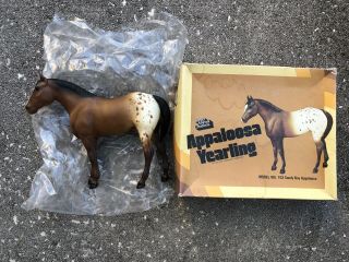 Vintage Breyer Quarter Horse Yearling 103 Dark Variation Bay Appaloosa Box