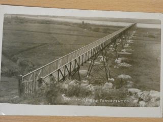Merionethshire Trawsfynydd " The Bridge " Real Photograph Sept 1913.