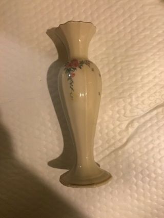 Lenox Petite Rose Bud Vase - Made in USA Flowers Leaves Decoratively Display 2
