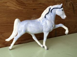 Ceramic Horse Cmg Twh Decorator Blue Wedgwood Handmade Ooak Custom Glaze Glossy