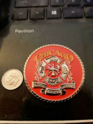Very Rare Number 3 Of 5 Chicago Fire Department Pandemic Removal Challenge Coin
