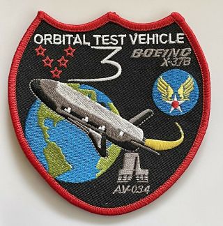 Ula Boeing X - 37b Usaf Nasa Orbital Test Vehicle Otv - 3 Mission Patch 4”
