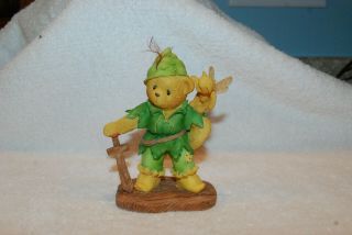 Cherished Teddies Rare Brett 302457 Peter Pan Tinker Bell Retired Figurine