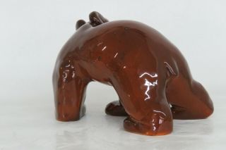 Brown Bear Cub Made in Finland Porcelain Animal Figurine by Arabia Company 2214B 3