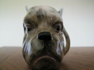 Boxer Vintage Lancaster Sandland Miniature Porcelain Dog Toby Mug England