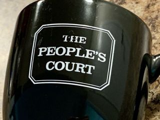 The People ' s Court TV Show Coffee Mug Tea Cup Large 16 oz Capacity Black & White 2