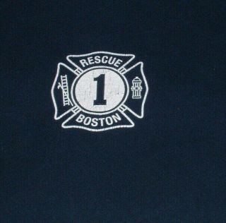 Boston Ma Fire Rescue T Shirt L Department Vintage