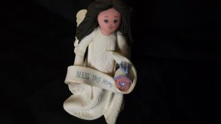Pavilion Gift Comapny Kneeded Angels Bless This Home Clay Handmade Figure