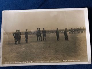 Ww1 Bedford The King Reviews The Troops At Bedford 1914 Bedfordshire Regt