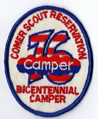 Boy Scout 1976 Comer Scout Reservation Bicentennial Camp Patch