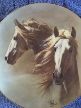 Horses Collector Plate Andalusion W/coa