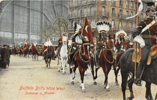 H22/ Native American Indian Postcard C1910 Buffalo Bill 
