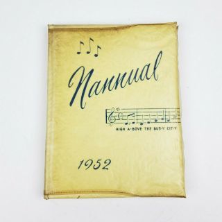 Vtg The Nannual Year Book Nanticoke High School 1952