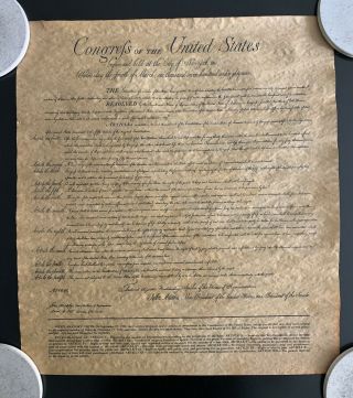 Congrefs Of The United States Bill Of Rights 200th Anniversary Poster (1991)