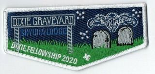 Boy Scout Oa 270 Skyuka Lodge 2020 Dixie Fellowship White Border Flap