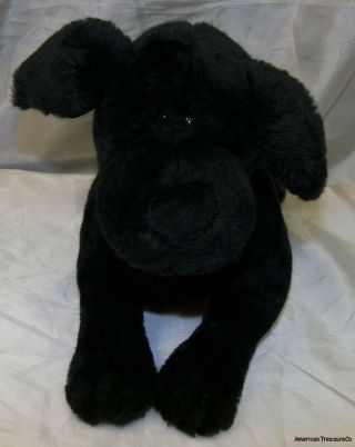 Rare Gund Plush Beanie 14 " Willis The Black Labrador Retriever Lab Puppy Dog