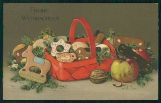 Artist Signed F.  Baumgarten Christmas Meissner Buch Serie 1932 Postcard Tc3745