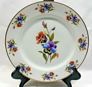 Vintage Order Of The Eastern Star Masonic Collector Plates X2 Pansies 1977 - 1978