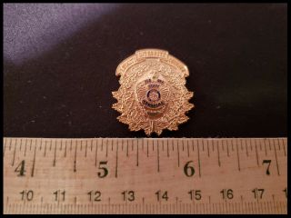 Alaska State Troopers Mini Badge Ak Police Patch Emblem Hallmarked Shield Old