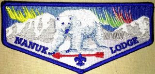 Nanuk Oa Lodge 355 Western Alaska Ak Patch 523 549 W1b Polar Bear 2016 Flap