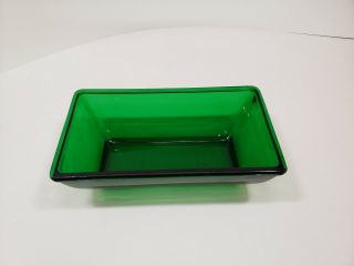 Vintage Napco Emerald Green Planter /candy Dish Marked Cleveland O.  Usa 1169
